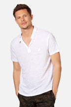 VILEBREQUIN | Linen Polo | White