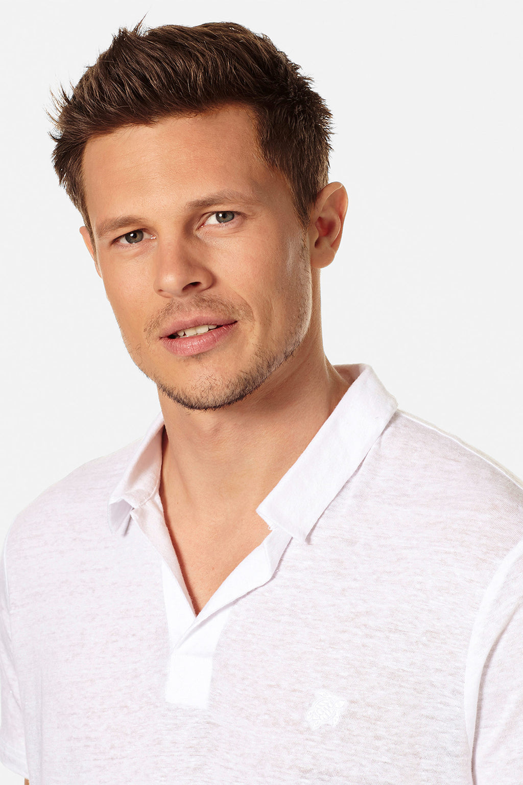 VILEBREQUIN | Linen Polo | White