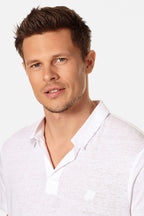 VILEBREQUIN | Linen Polo | White