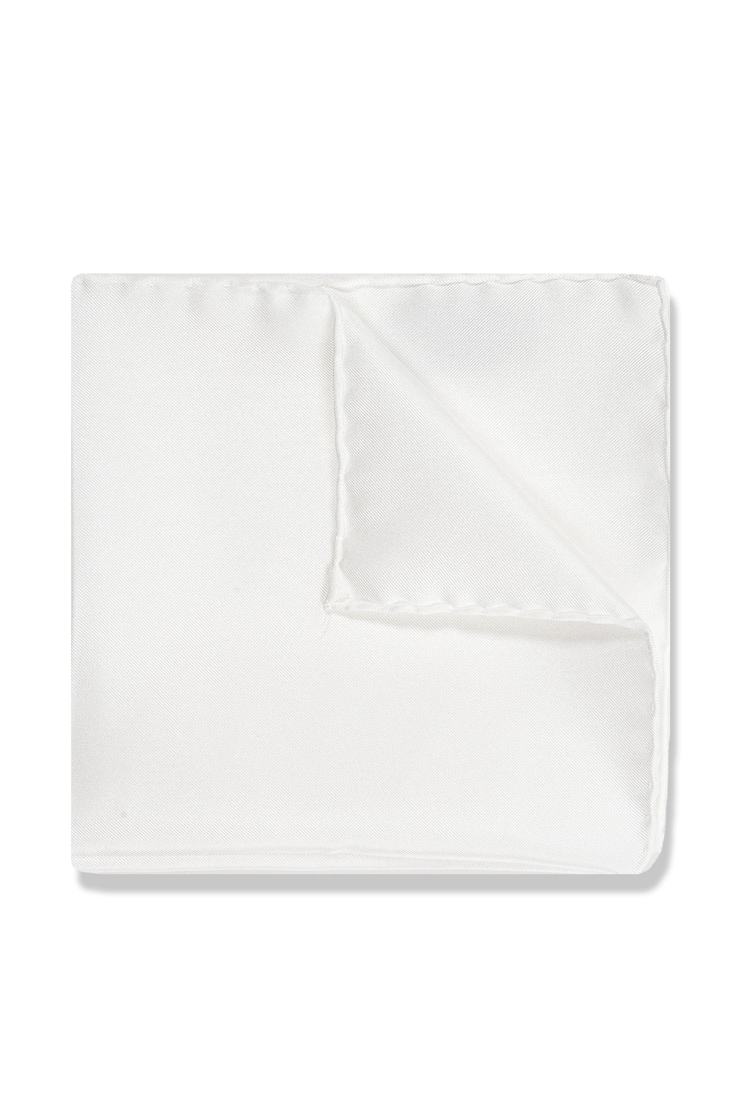 CANALI | Silk Pocket Square | White