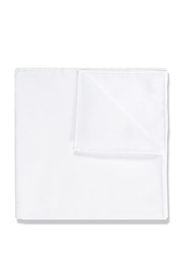 CANALI White Cotton Pocket Square