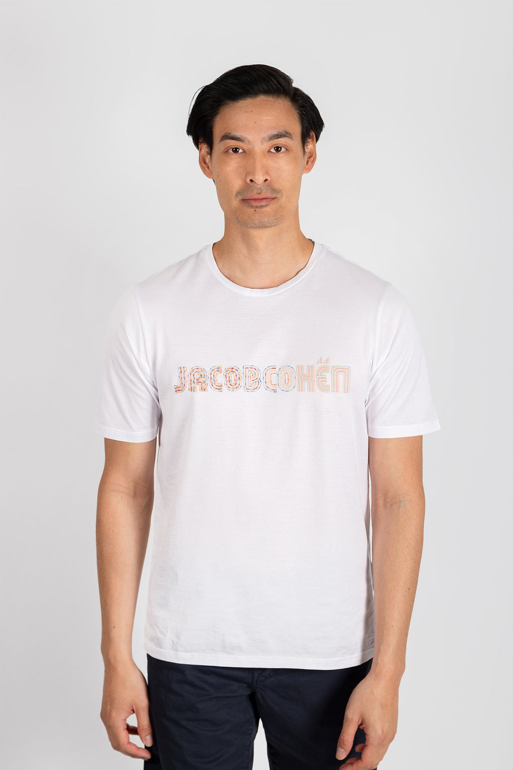 JACOB COHEN | T-Shirt With Embroidered Logo | White