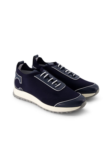 CANALI Navy & White Sneaker