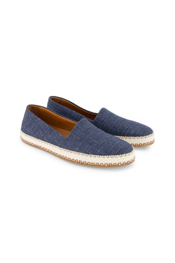 CANALI Denim Blue Espadrille