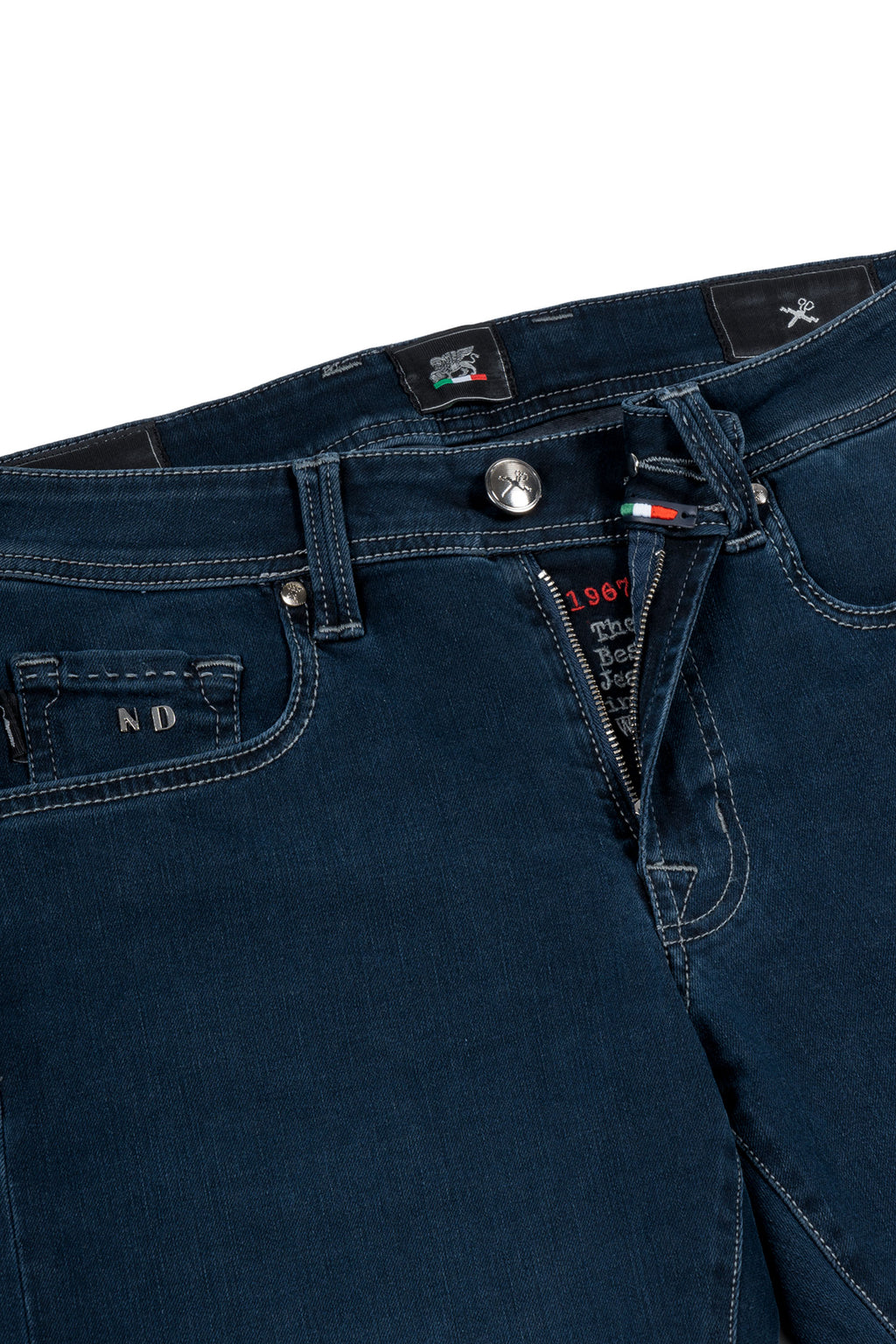 TRAMAROSSA | Jeans With Suede Label | Dark Denim