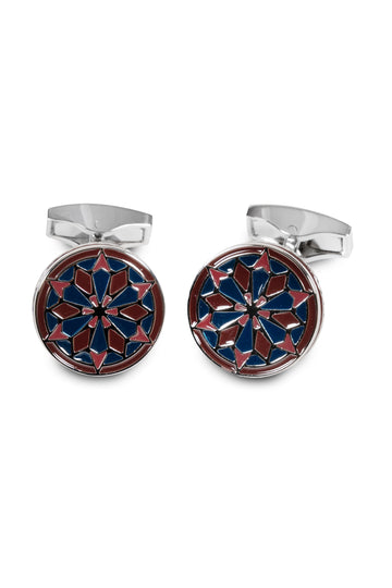 TATEOSSIAN Red Mandala Cufflinks