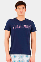 VILEBREQUIN | Logo T-Shirt | Navy & Pink