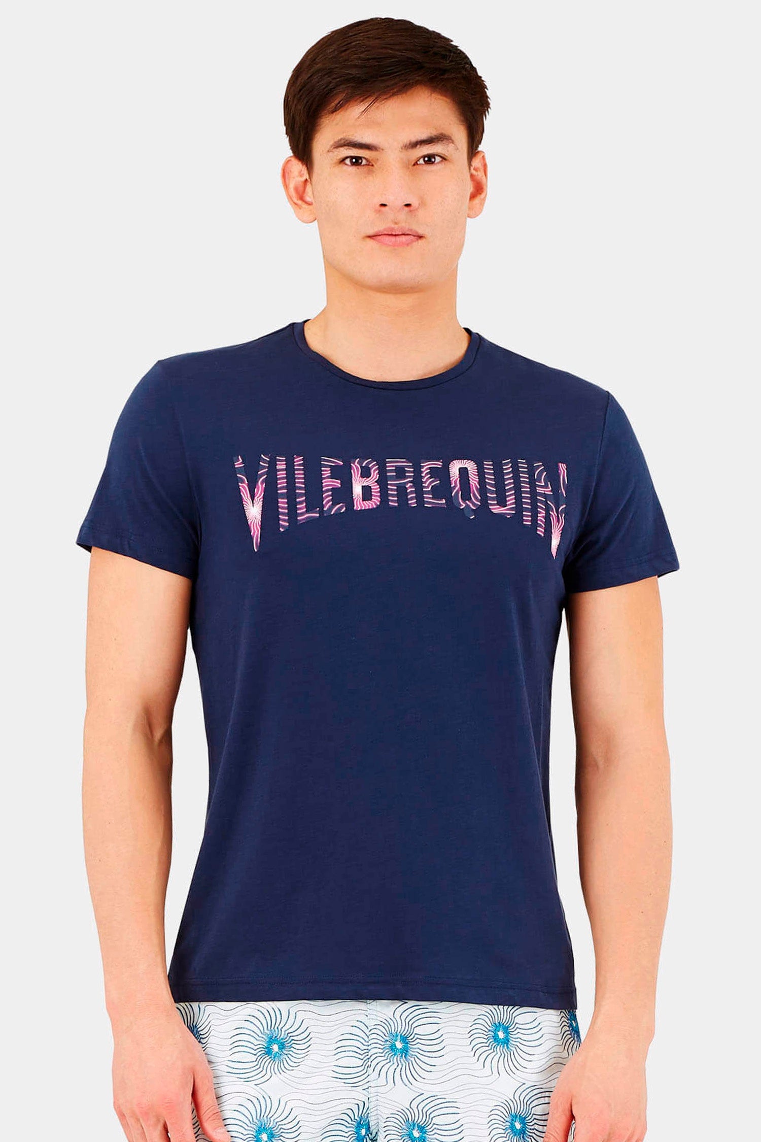 VILEBREQUIN | Logo T-Shirt | Navy & Pink