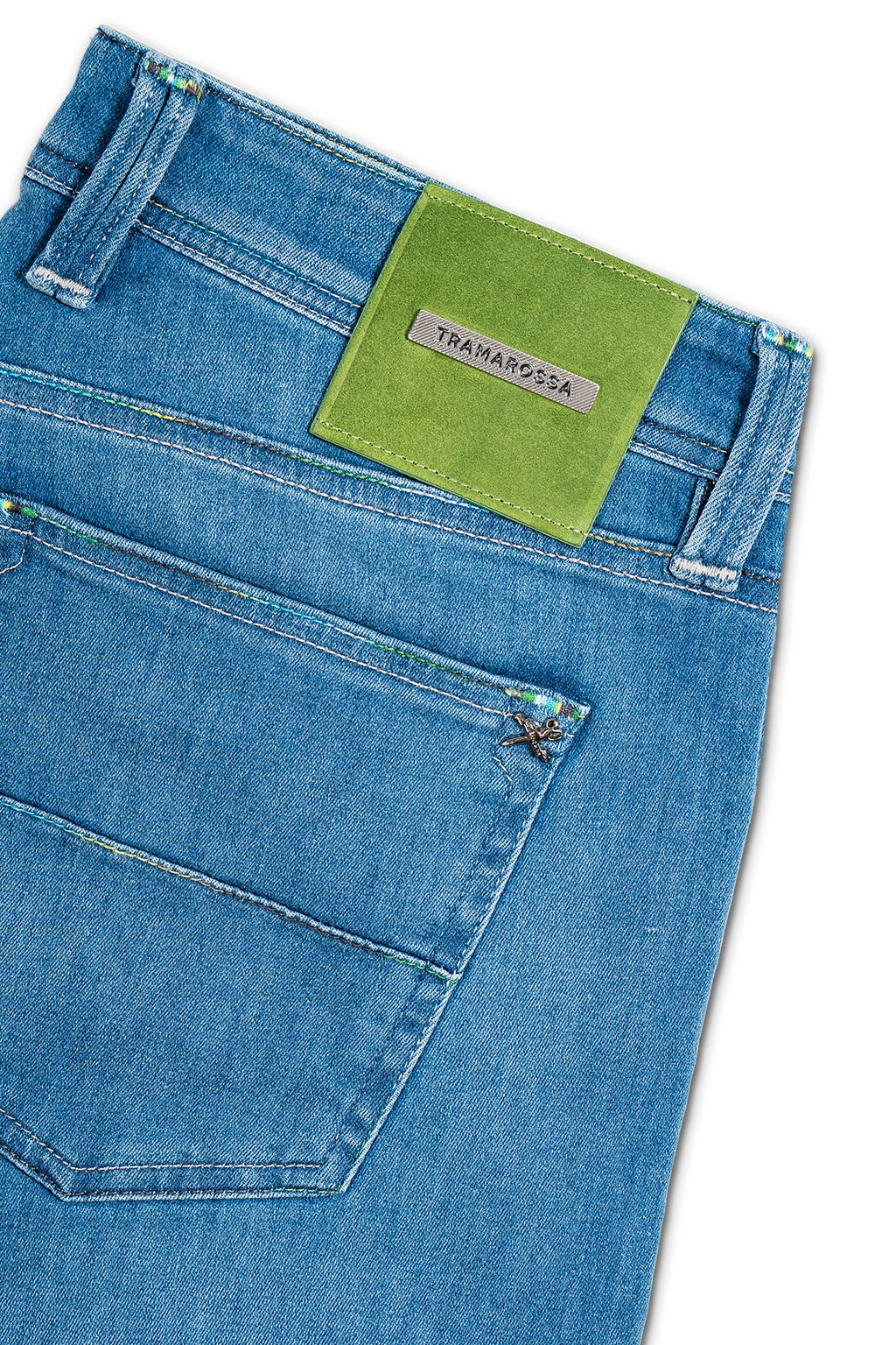TRAMAROSSA | Denim Jeans With Green Label | Denim