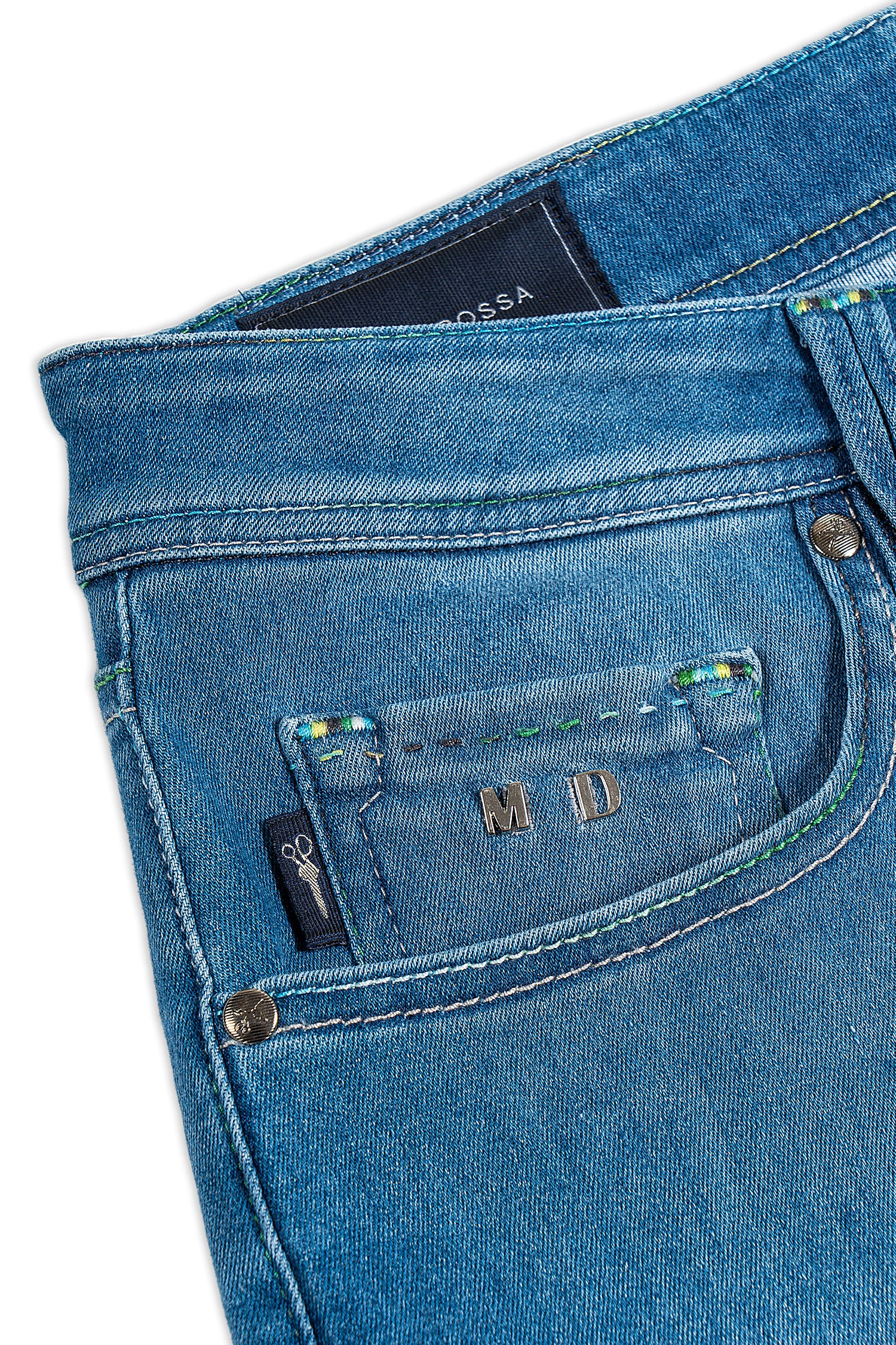 TRAMAROSSA | Denim Jeans With Green Label | Denim