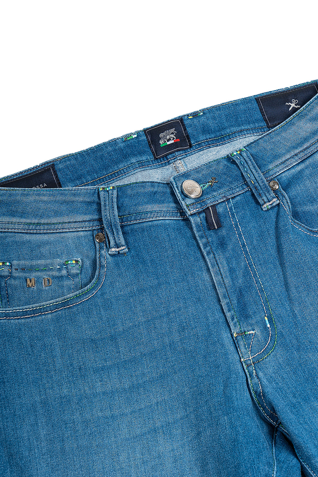 TRAMAROSSA | Denim Jeans With Green Label | Denim