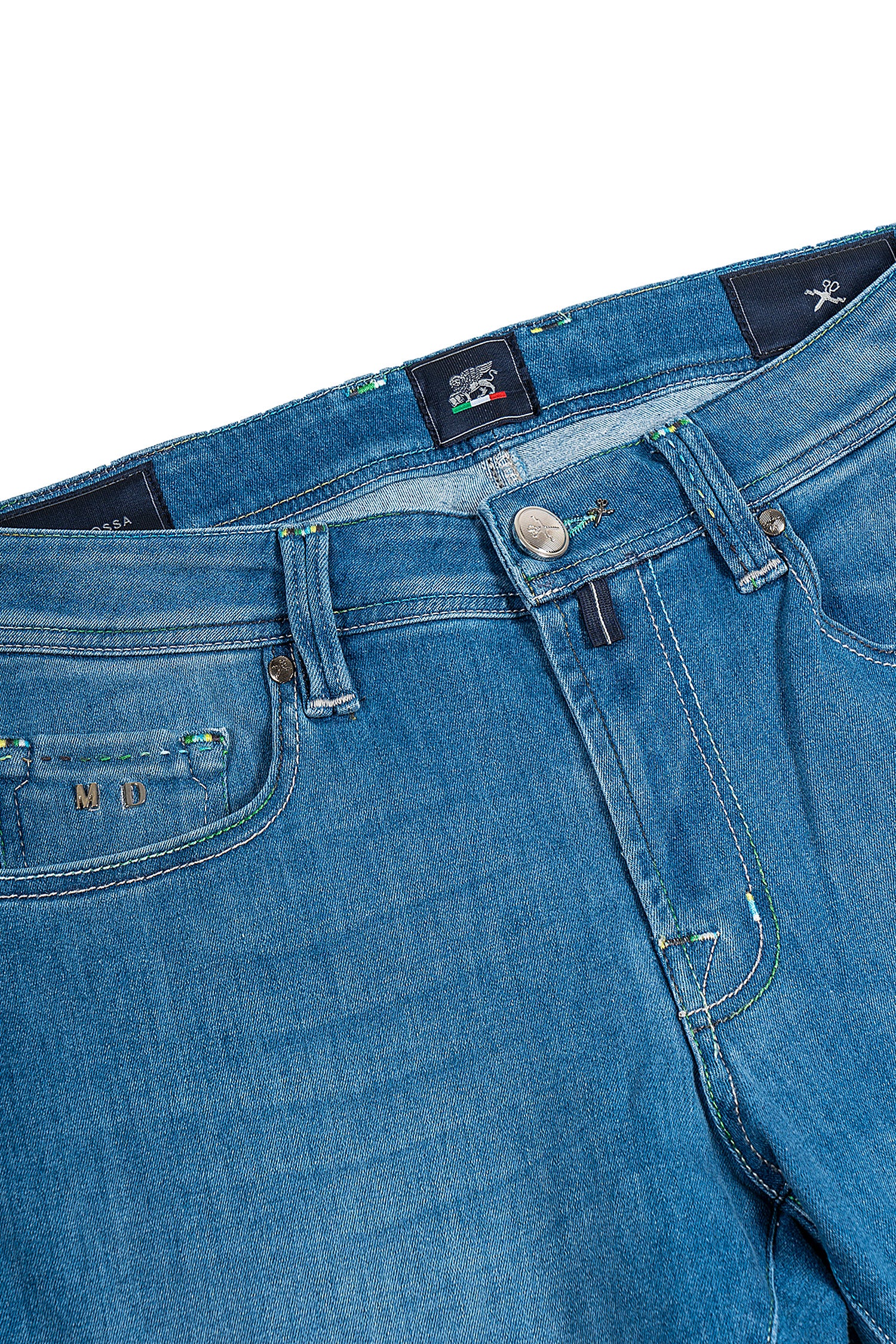 TRAMAROSSA | Denim Jeans With Green Label | Denim