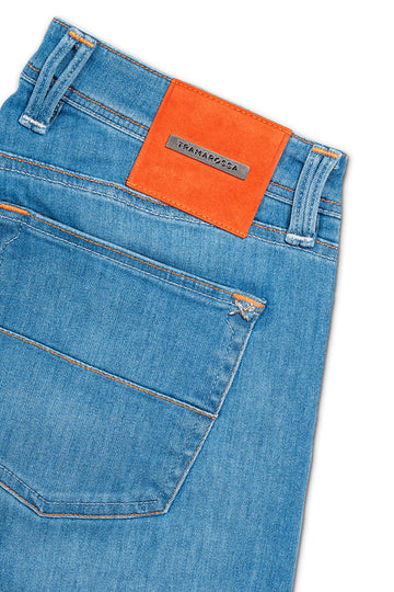 TRAMAROSSA Light Denim With Orange Label