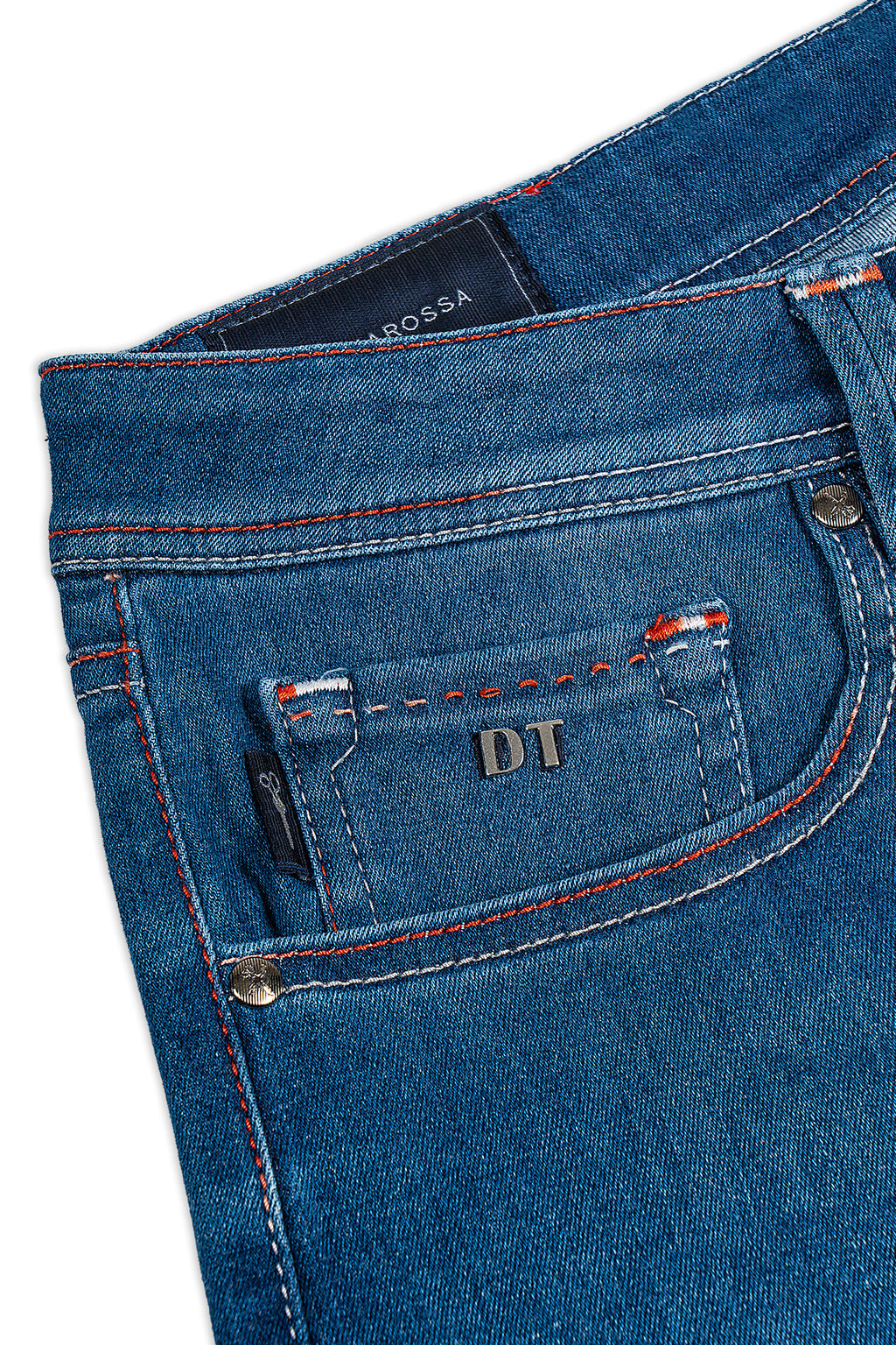 TRAMAROSSA | Denim Jeans With Basket Weave Red Label | Denim