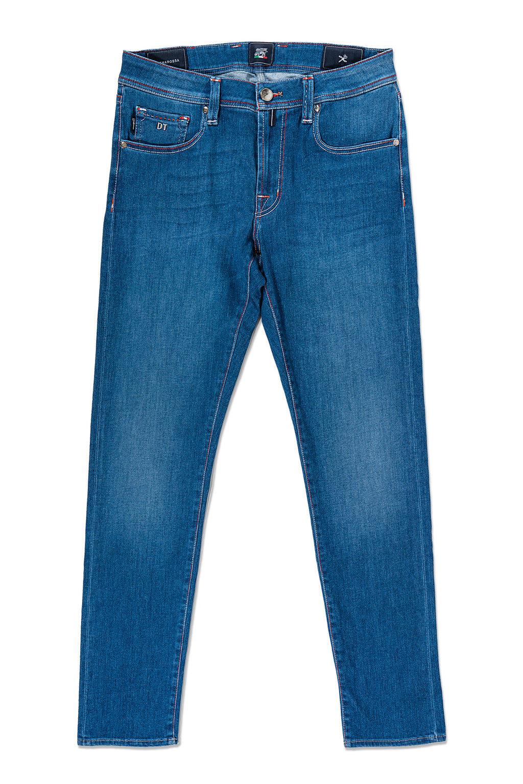 TRAMAROSSA | Denim Jeans With Basket Weave Red Label | Denim
