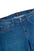 TRAMAROSSA | Denim Jeans With Basket Weave Red Label | Denim