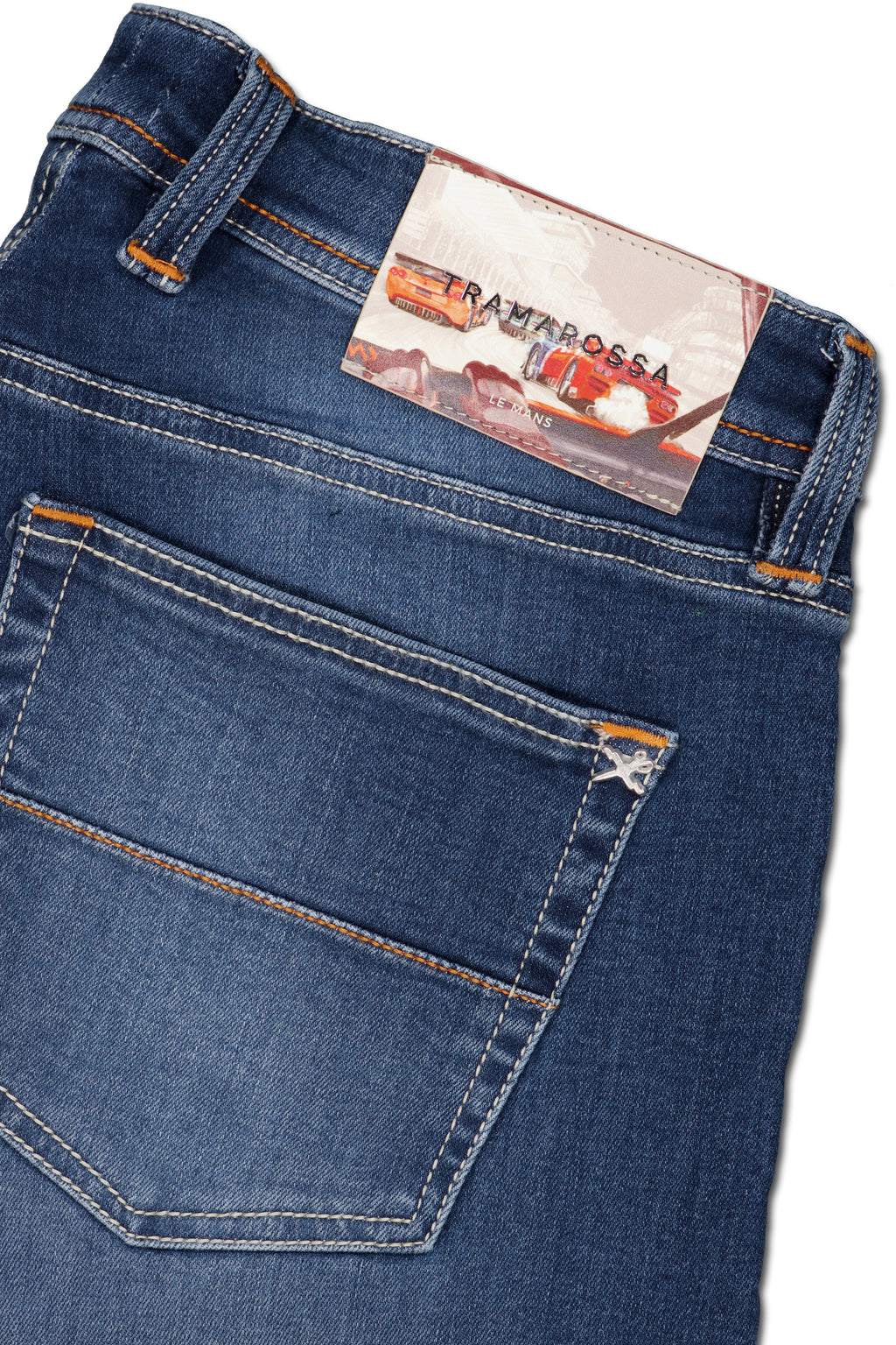 TRAMAROSSA | Red Racing Car Label Jeans | Denim