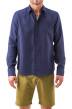 VILEBREQUIN | Linen Shirt | Navy