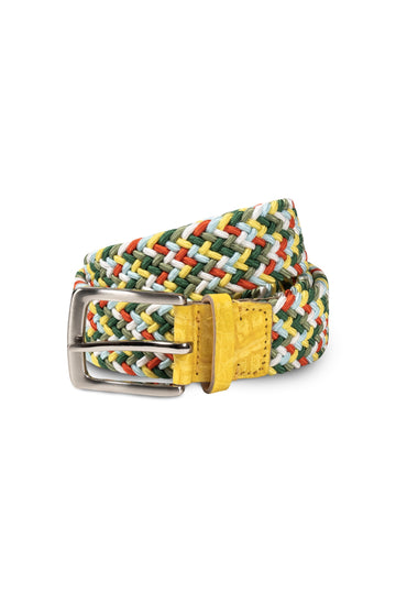 MITCHELL OGILVIE Yellow & Green Belt Croc Trims