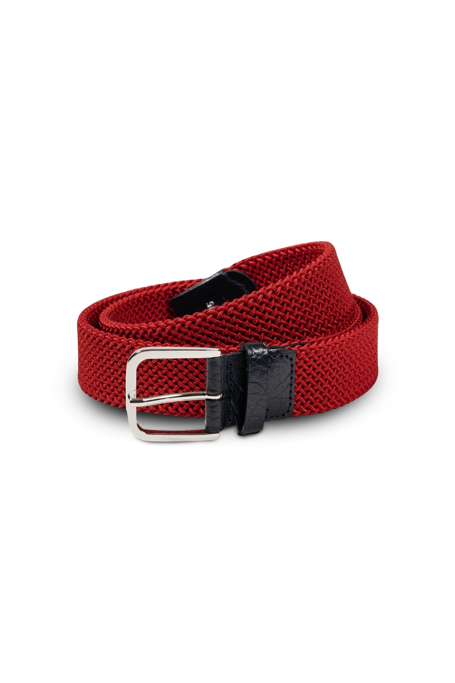 MITCHELL OGILVIE | Plaited Elasticated Belt Croc Trims | Red