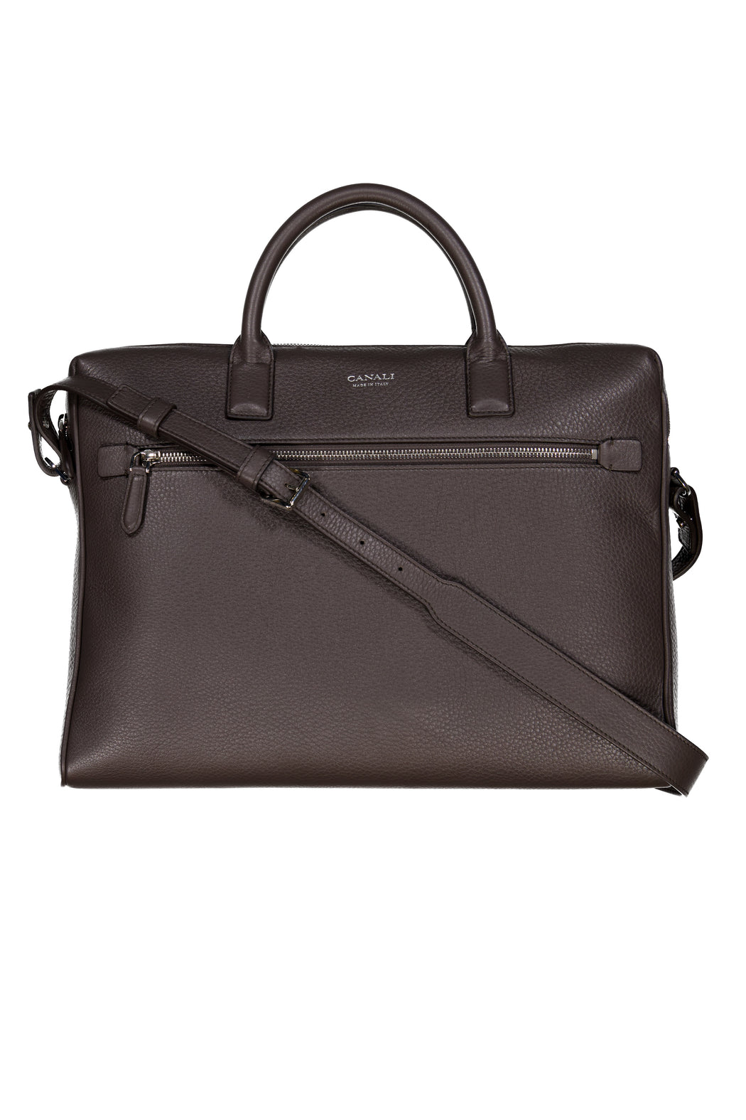 CANALI Brown Calfskin Briefcase — Mitchell Ogilvie