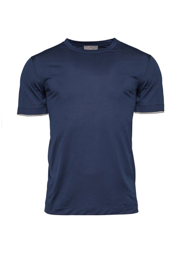 CANALI Navy Soft Cotton T-Shirt