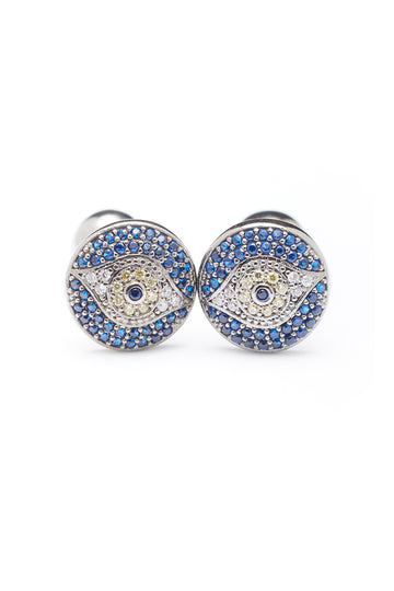 BEGUM KHAN Royal Blue Evil Eye Cufflinks