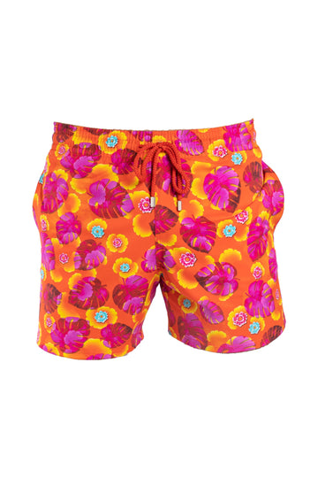 VILEBREQUIN Pink & Orange Tropical Swim Shorts