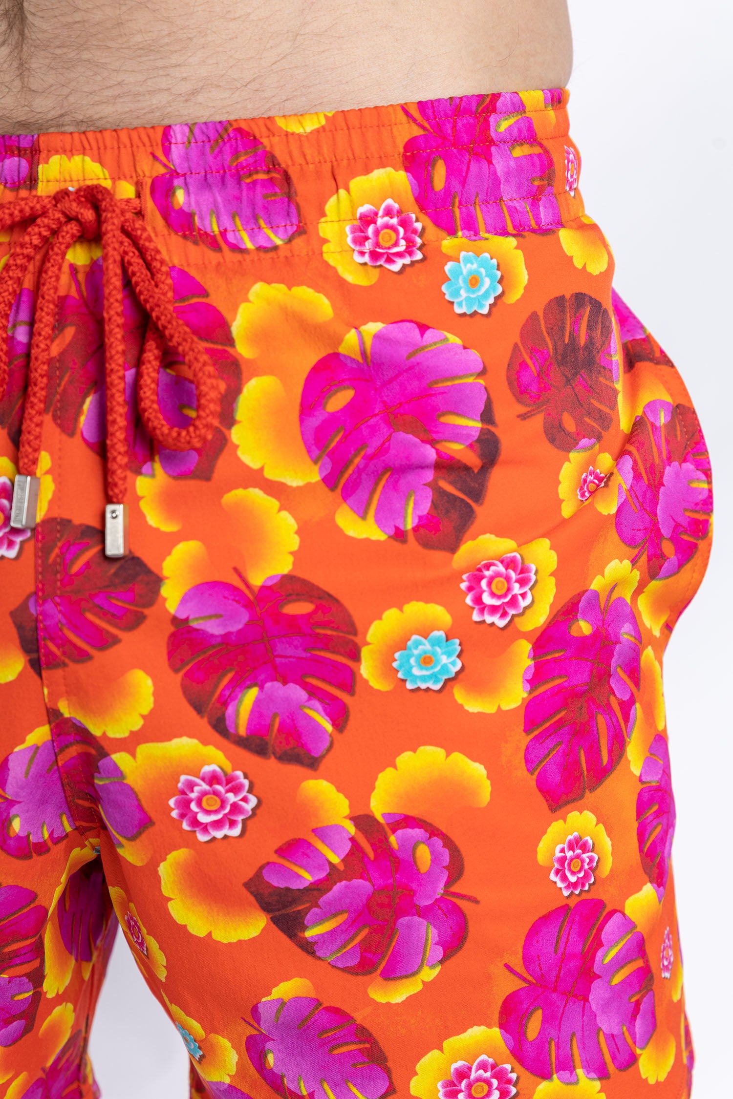 VILEBREQUIN | Tropical Swim Shorts | Pink & Orange
