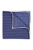 ASCOT | Spotty Silk Pocket Square | Navy
